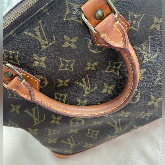 Authentic Vintage Louis Vuitton Alma Purse Brown Monogram Shoulder Bay Vintage - Picture 11 of 15